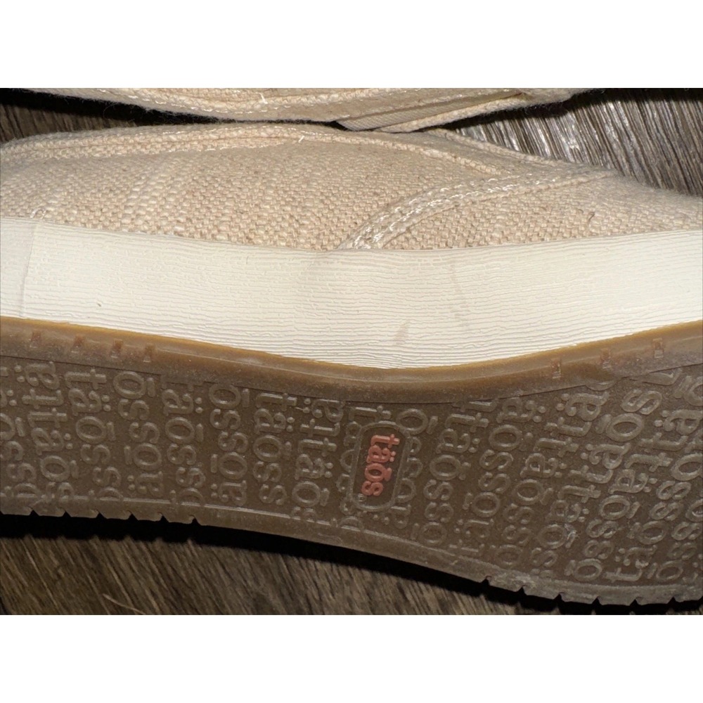 Taos Dandy Natural Hemp Comfort Shoes Casual Walking Sneakers Boho Women's 7.5 - Picture 9 of 14